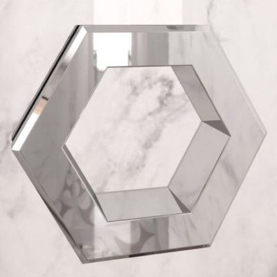 Hietakari Forma 303 kääntyvä suihkuseinä 63,5 x 202,5 cm, Kiiltävä/ Savu lasi