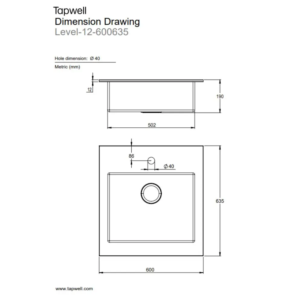 Tapwell allas mitat.